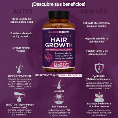 Combo 2 Hair Growth 120 Capsulas